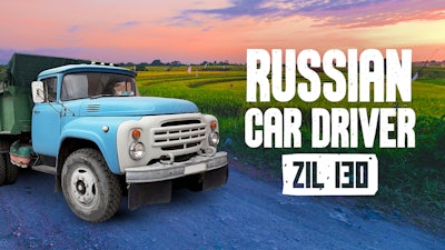 Русский водитель автомобиля ЗИЛ 130